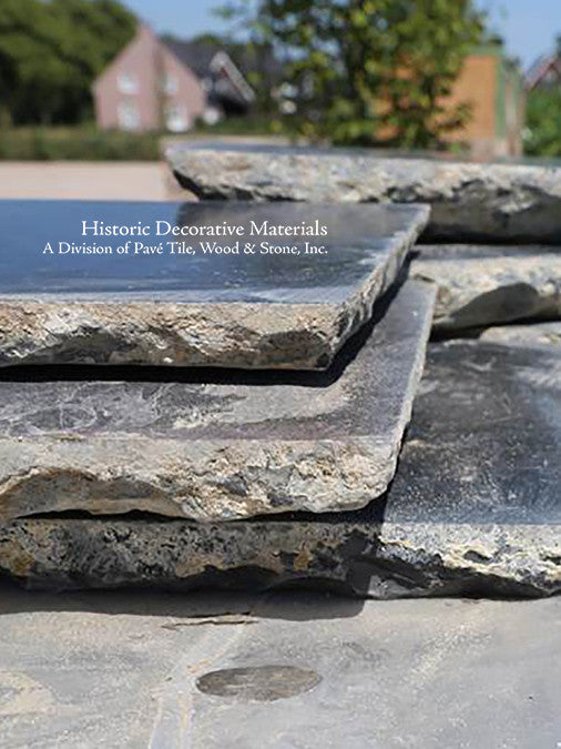 Antique Belgian Bluestone Flooring is a timeless classic for historic interiors.