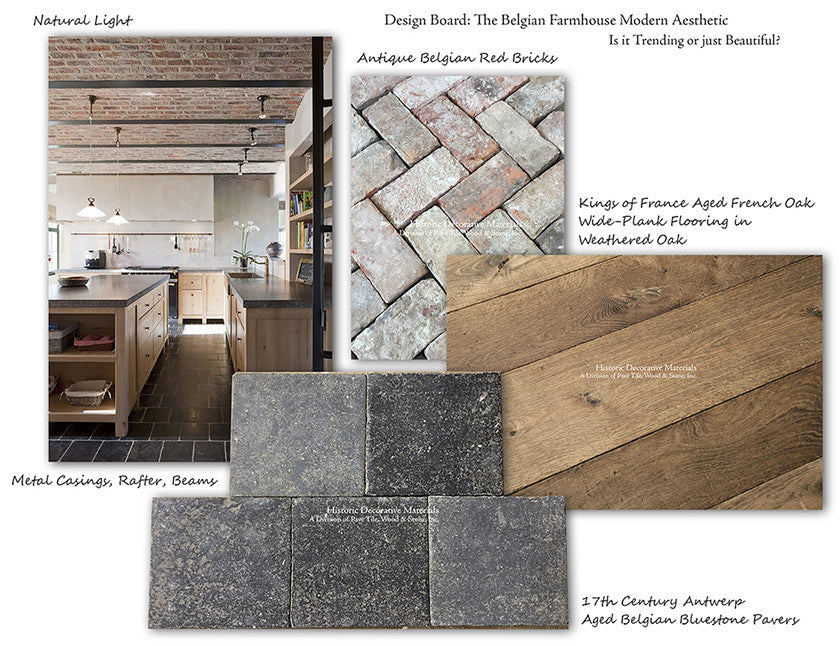 Design Board: The Belgian Farmhouse Modern Aesthetic