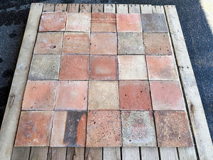 Squares or hexagons, all shapes are historically beautiful with French reclaimed terra cotta tiles.