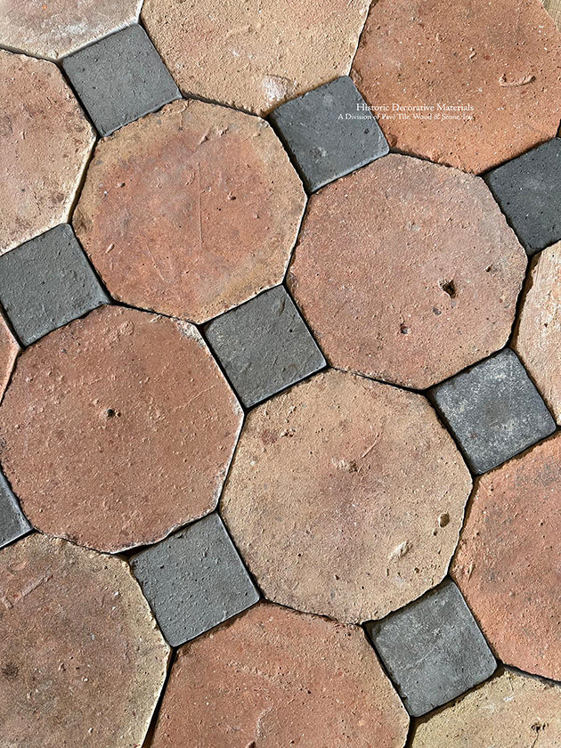 Interior designers choose authentic French reclaimed terra cotta tile octagons for their most fabulous kitchen designs.
