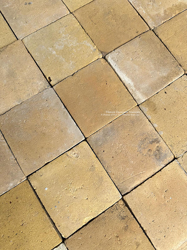 Vieux Lyon Jaune d'Or French Reclaimed Terra Cotta Tile 