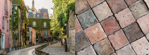From pink buildings to cobblestone streets, every French reclaimed terra cotta tile cobblestone is Montmartre.