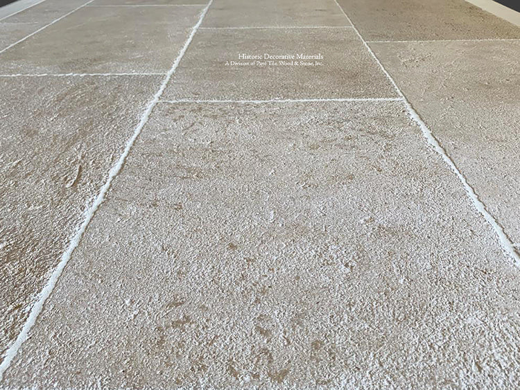 Antique Blonde Barr French Limestone Flooring is an historic stone for manor homes.