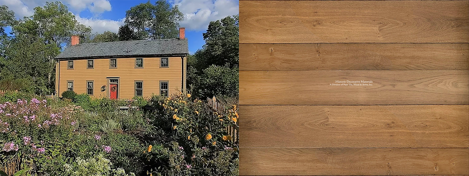 Authentic historic restoration is achieved installing our antiqued French oak floors.