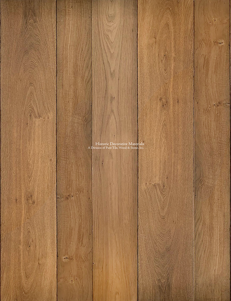 The golden and cherry tones of our antiqued French oak floors in Vintage Chestnut brings warmth to historic interiors.