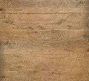 Custom stair treads of our antiqued French oak floors complete an interior.