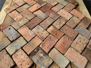 Medieval French Red Antique Terra Cotta Bricks