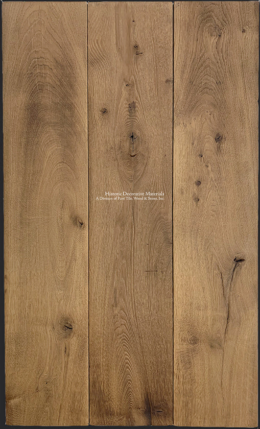 Aged engineered and solid French oak flooring hand-finished in the Olde Oak Collection - color: Nottinghamshire