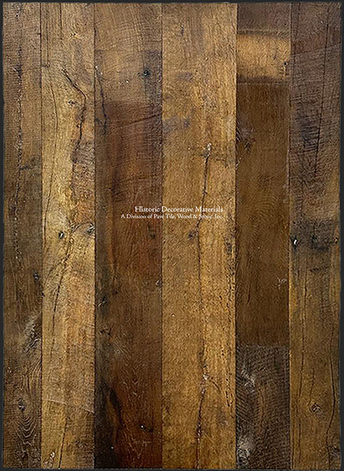 The varied colors of antique French reclaimed oak floors are appealing in old house interiors.