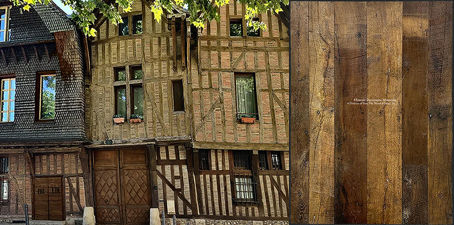 Salvaged from old homes in France, the rich patina of reclaimed French antique oak floors in the most beautiful.