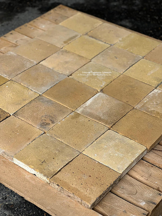 Vieux Lyon Jaune d'Or French Reclaimed Terra Cotta Tile 