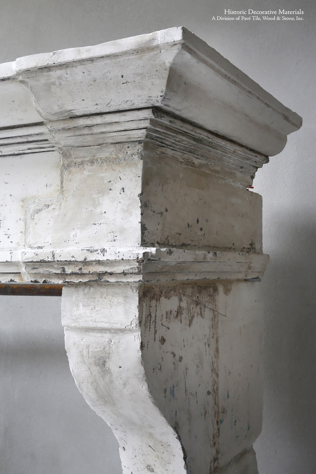 Louis XII Antique French Burgundy Limestone Fireplace Mantel