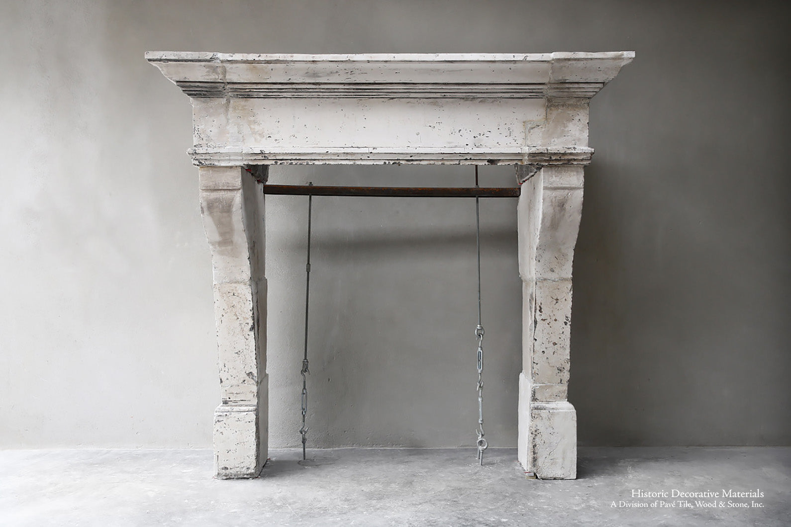 Louis XII Antique French Burgundy Limestone Fireplace Mantel