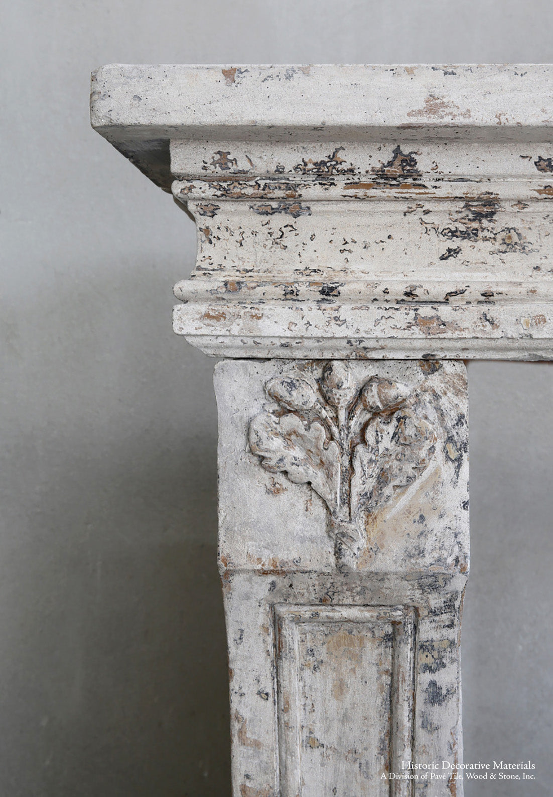 19th Century French Limestone Louis XIV Fireplace Mantel for Interiors