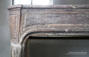 19th Century French Limestone Louis XIV Fireplace Mantel for Interiors