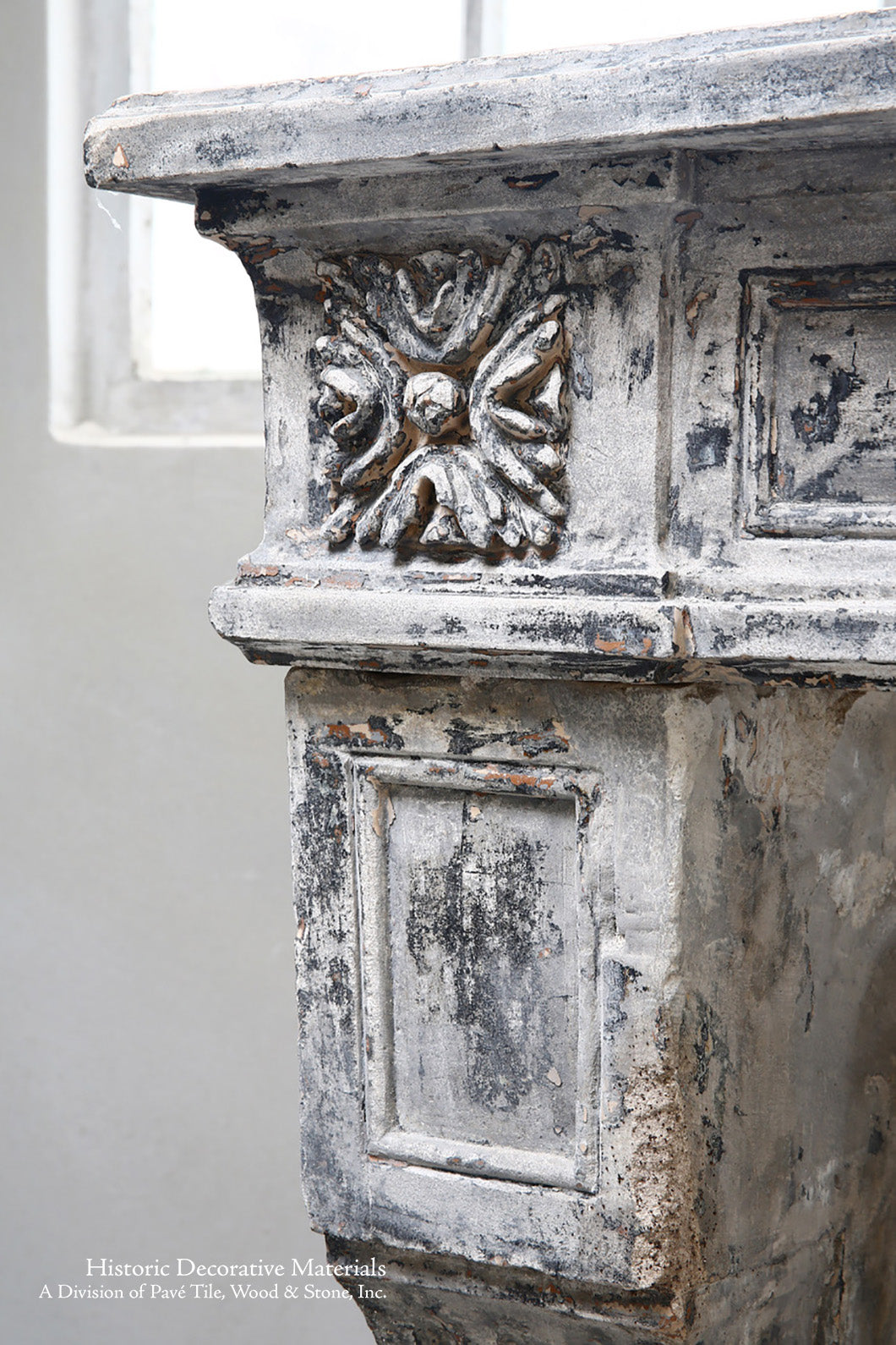 19th Century French Limestone Louis XVI Style Fireplace Mantel from Burgundy, France