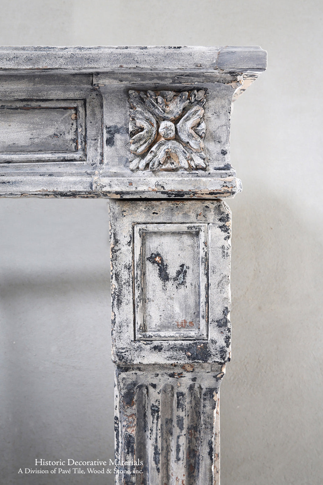 19th Century French Limestone Louis XVI Style Fireplace Mantel from Burgundy, France