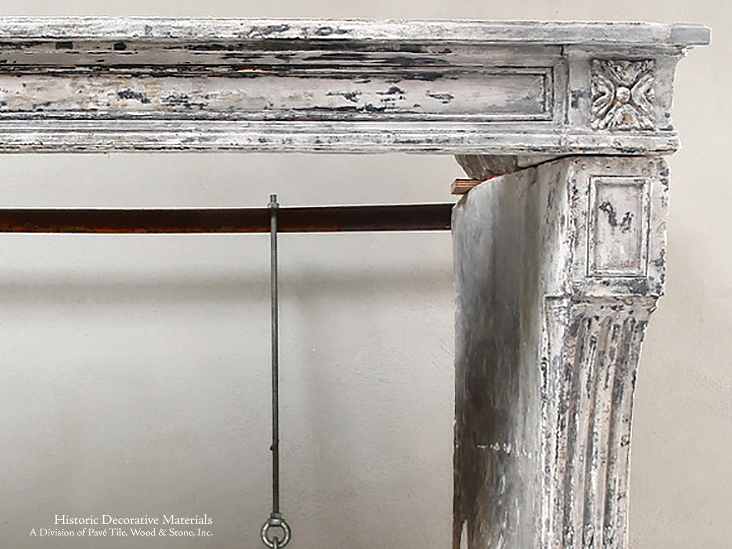 19th Century French Limestone Louis XVI Style Fireplace Mantel from Burgundy, France