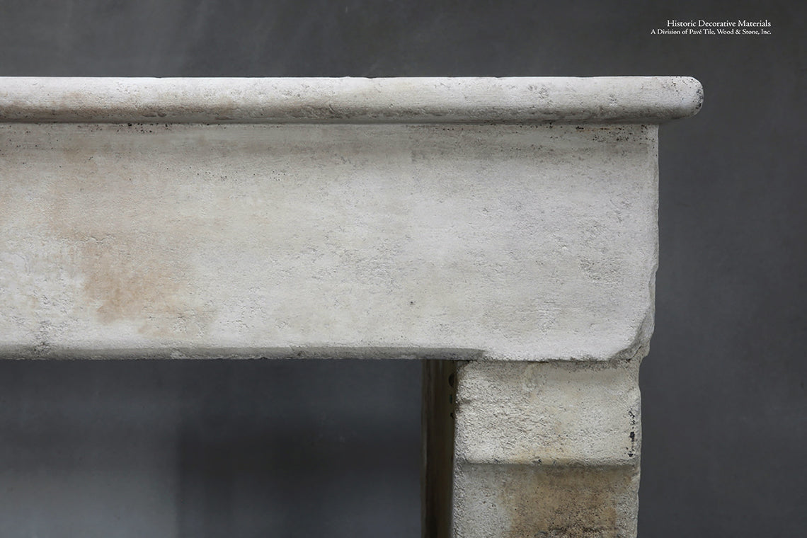 Antique 19th Century French Fireplace Mantel from Bourgogne Region, France