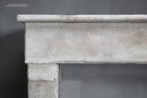 La Maison Française Antique French Stone Fireplace Mantel - Mantel Pavé 130
