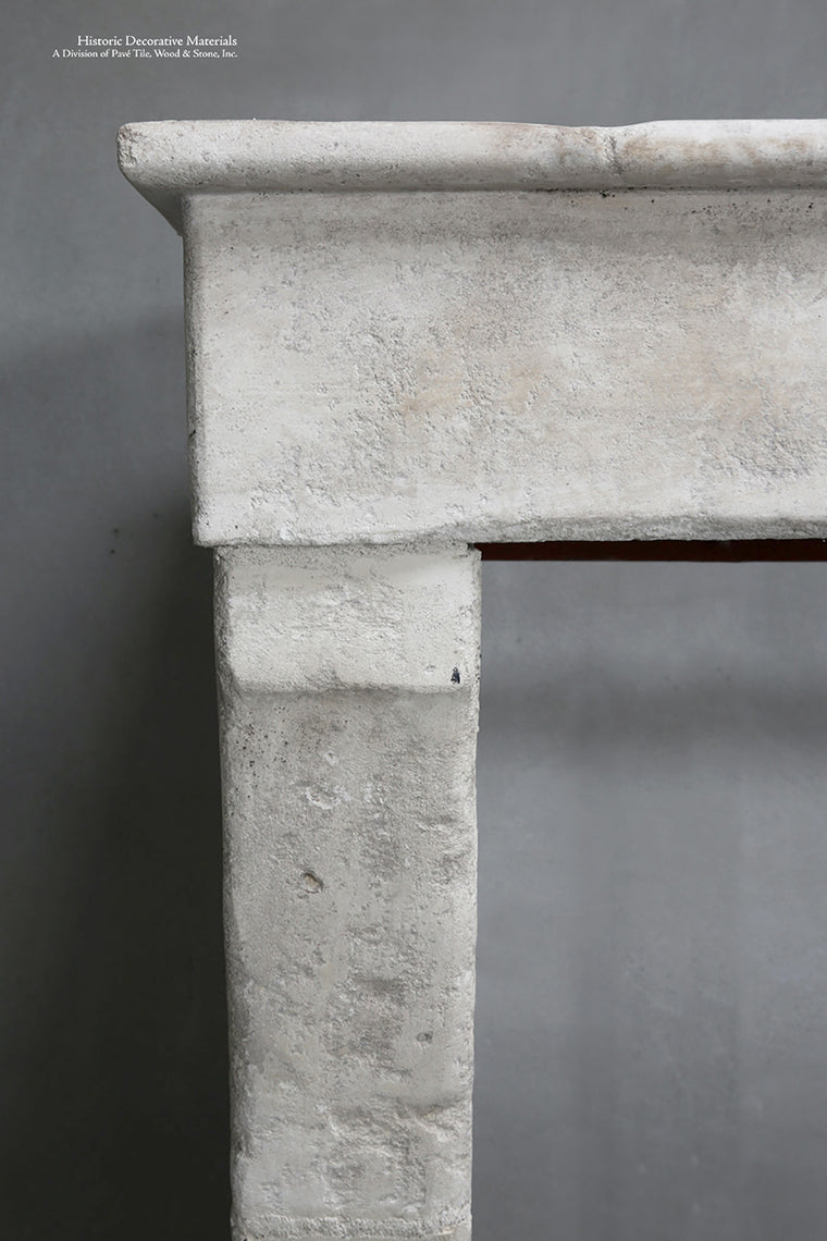 Antique 19th Century French Fireplace Mantel from Bourgogne Region, France
