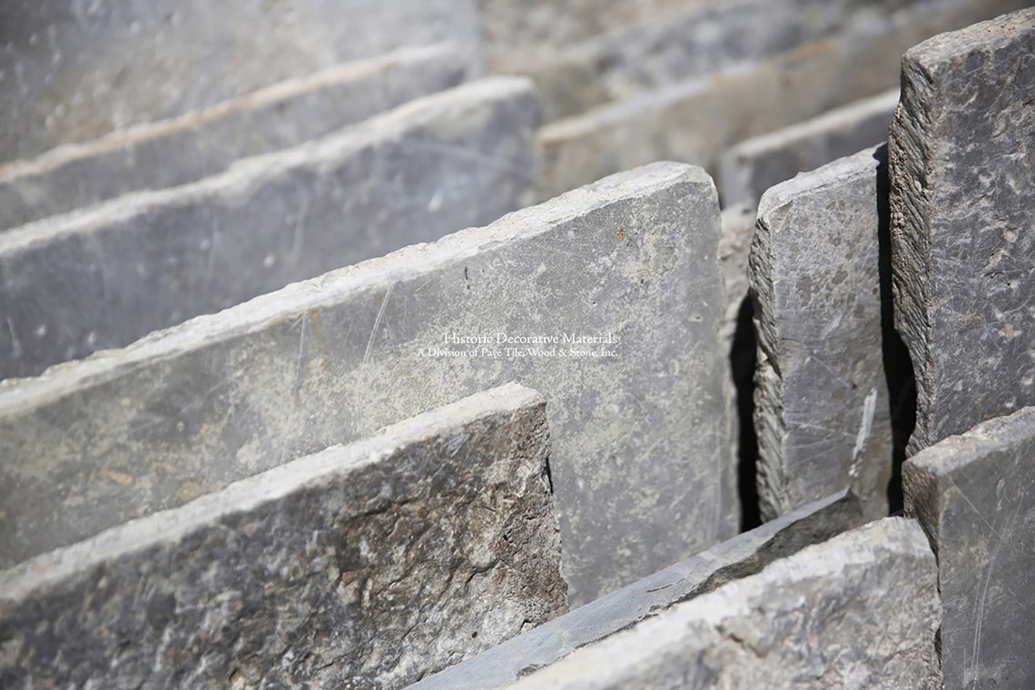 Antique GREY Dalle de Bourgogne French Limestone Flooring