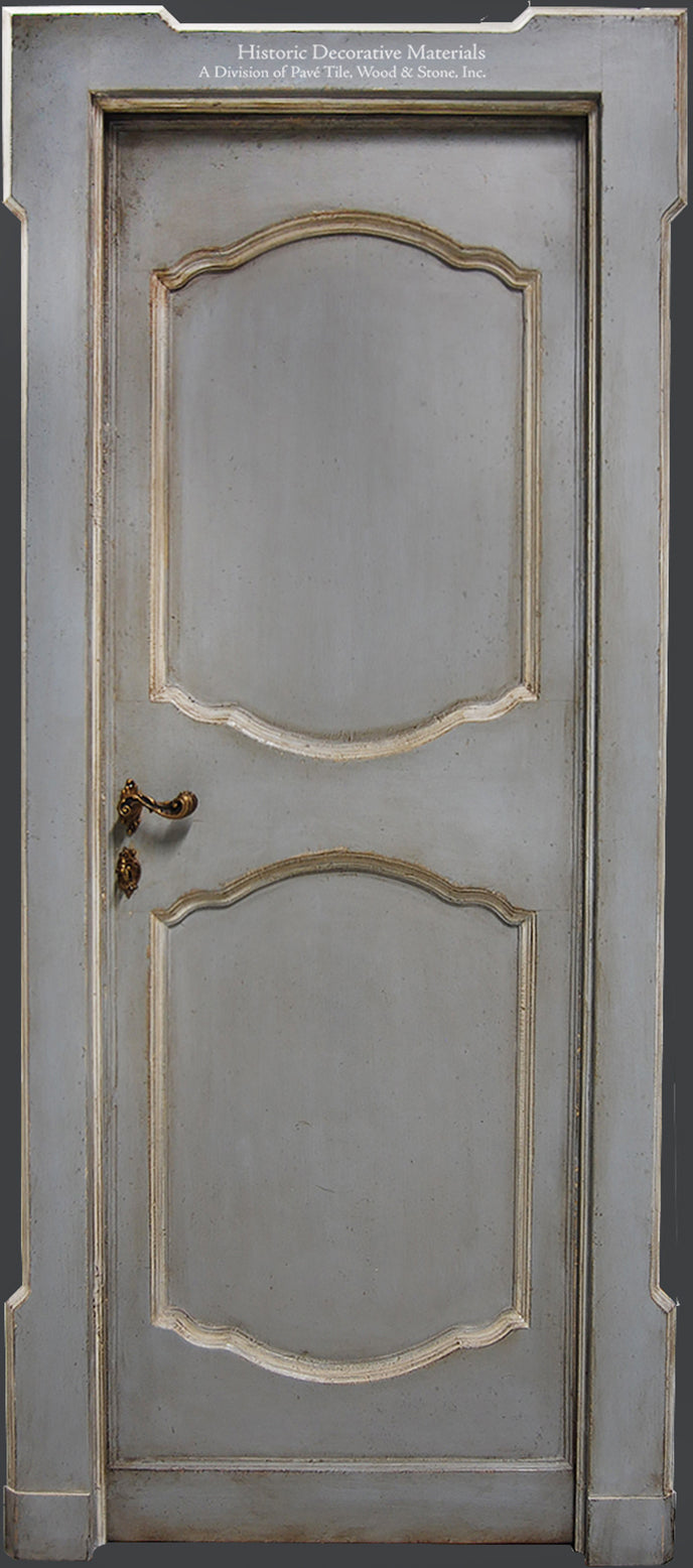 Master Crafted Antiqued Solid Wood Doors: Gris Bleu
