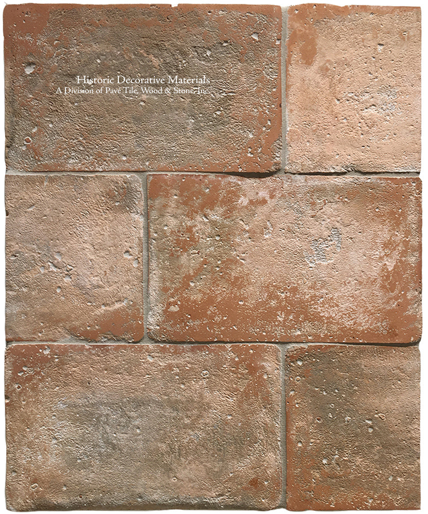 Cucina della Nonna Italian Farmhouse Terra Cotta Tile - Stone Washed Brick