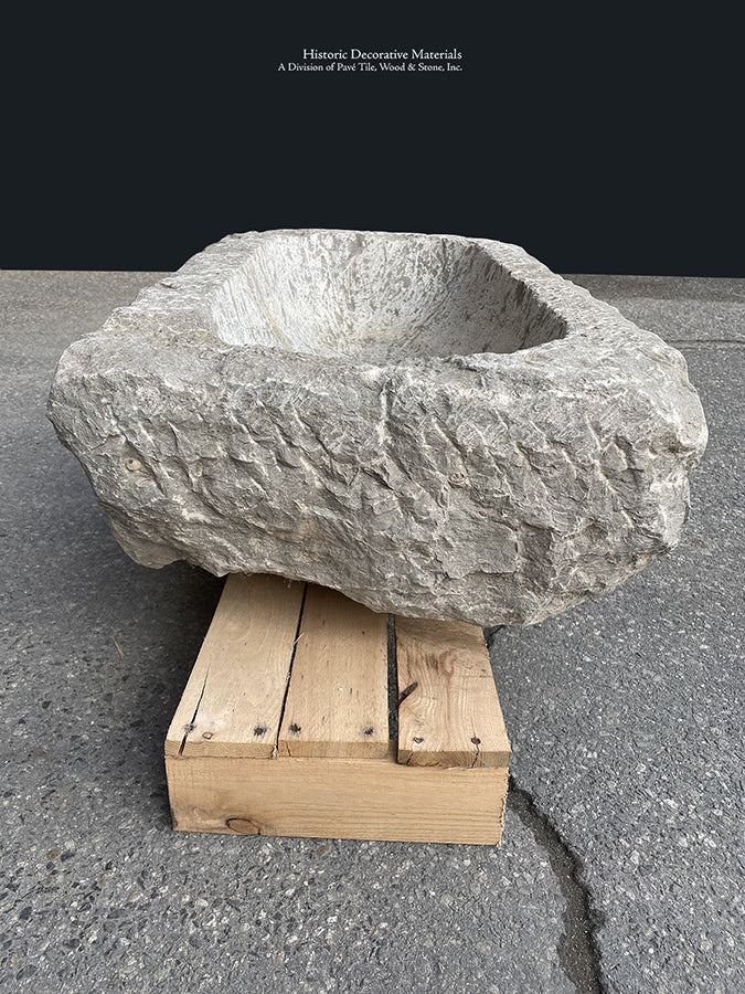 Antique 17th century Spanish Trough Limestone Sink