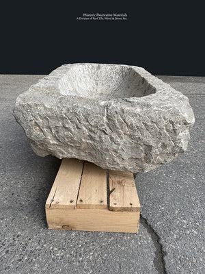 Antique 17th century Spanish Trough Limestone Sink