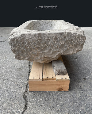 Antique 17th century Spanish Trough Limestone Sink