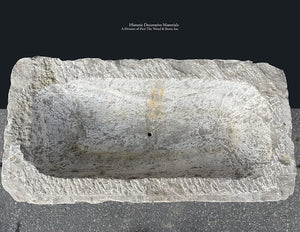 Antique 17th century Spanish Trough Limestone Sink