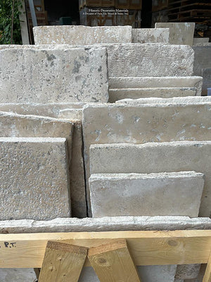 Walking upon Antique Italian Limestone Flooring will bring you into the 18th century.