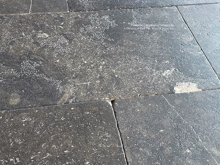 Antiqued Belgian Bluestone Floors make an historic statement.