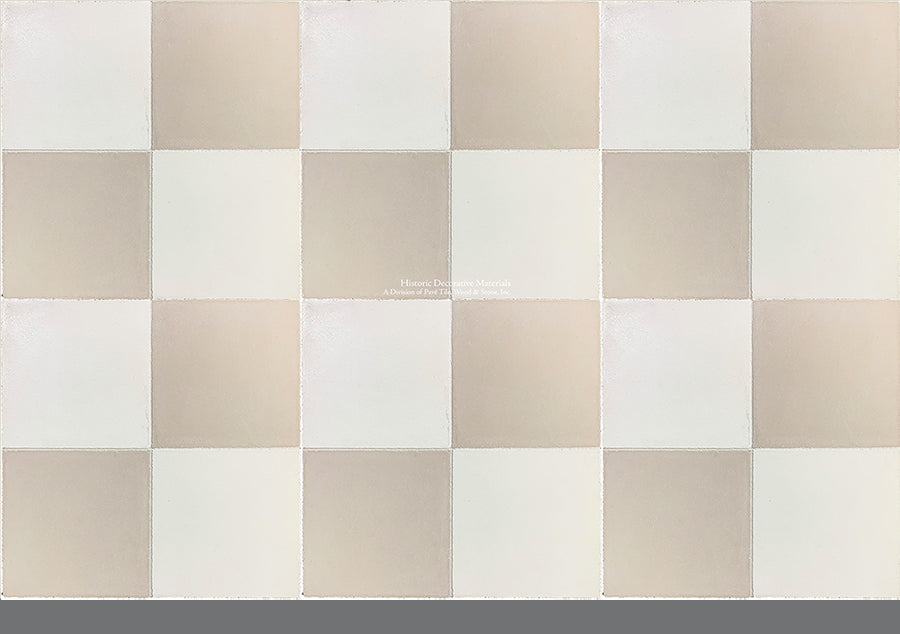 The Checker, an original pattern from Catalonia 1850, inspired by the black and white marble checkered floors from the Italian Renaissance