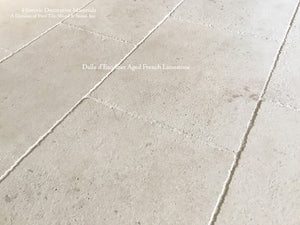 Antique white color palette is timeless installing antique French limestone floors.