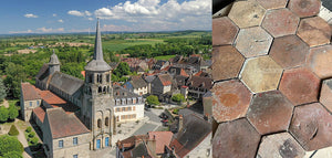 French reclaimed terra cotta tiles installed in cottage homes elevate its historic interior.