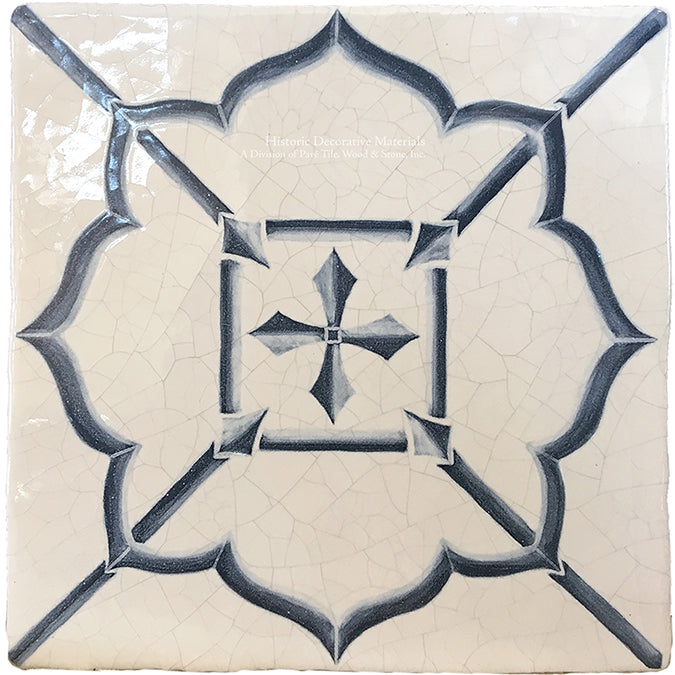 On the Road to Florence 16th Century Italian Decorative Tile:   Famiglia Reale