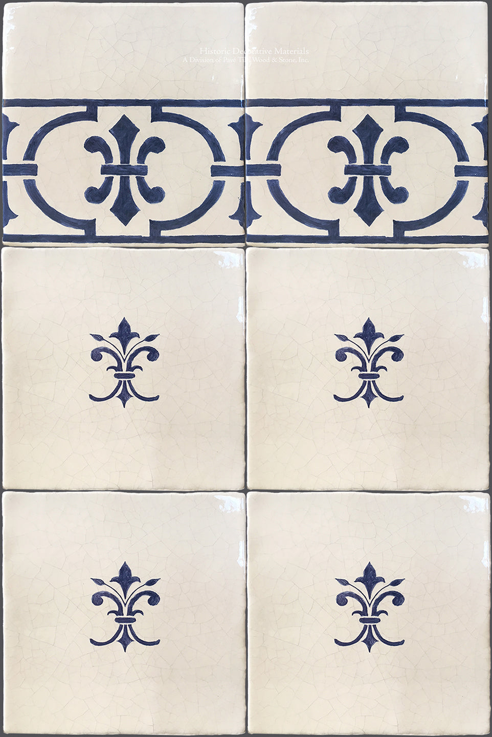 Cuisine de Monet Blue and White French Tile