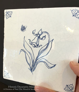 Kitchen backsplashes enjoy the glazed beauty of antique Delft tiles.