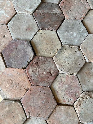 Château d'Amboise French Reclaimed Terra Cotta Tile Hexagons