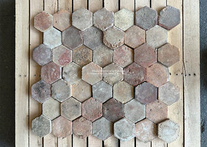 Château d'Amboise French Reclaimed Terra Cotta Tile Hexagons