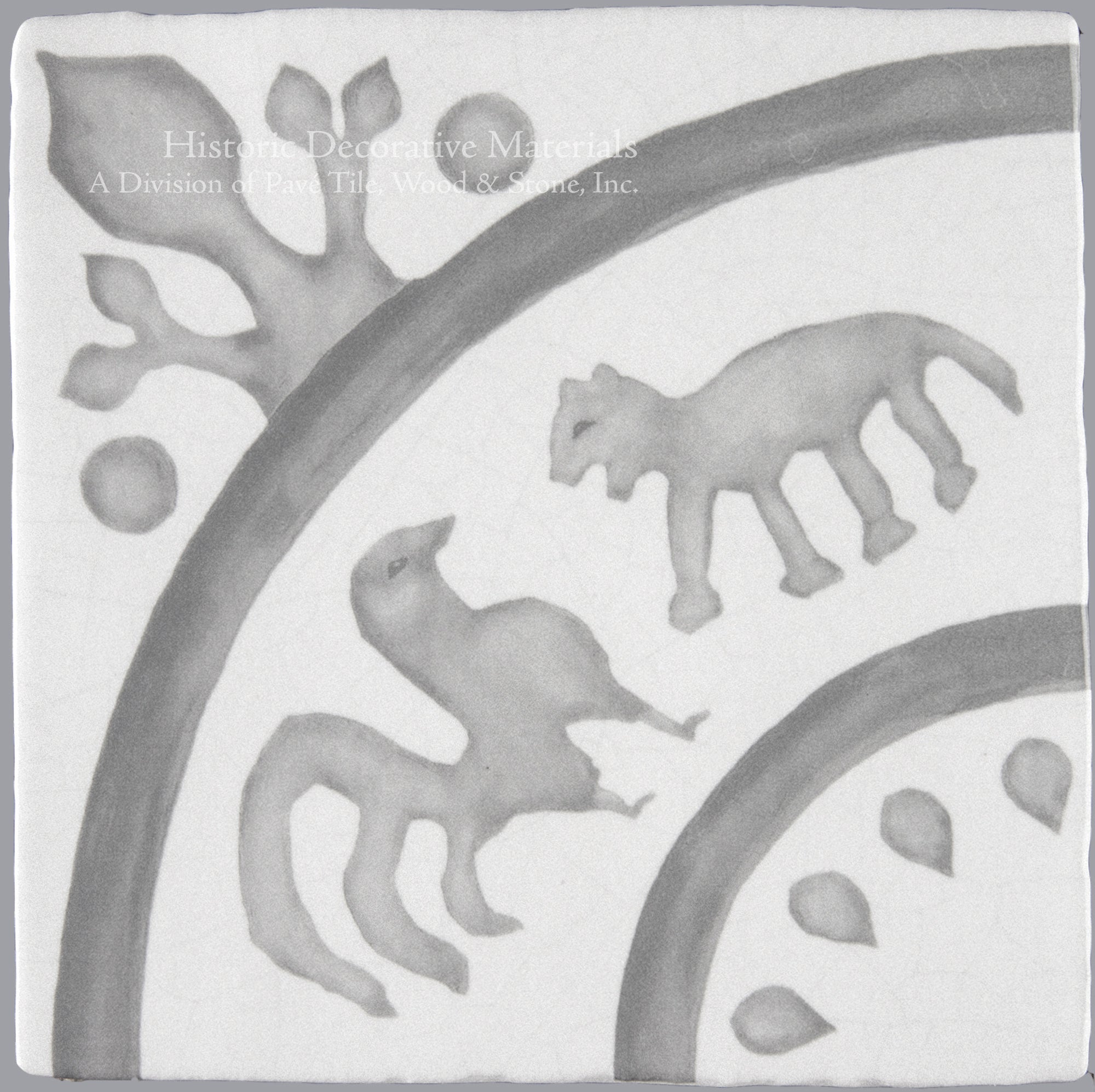 French Encaustic Decorative Wall Tile for Kitchens, Baths and Fireplace Surround Tiles