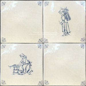 Antique Delft tiles are cherished by collectors and historians.