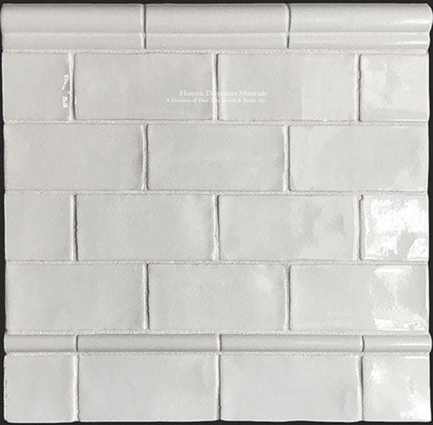 HDM's Glazed Ceramic 3" x 6" Subway Tile Collection in Historic White