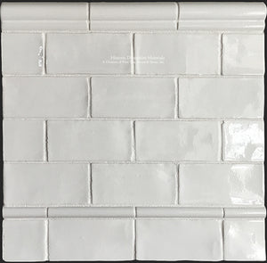 HDM's Glazed Ceramic 3" x 6" Subway Tile Collection in Historic White