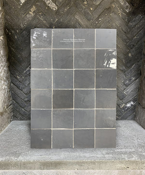 Moroccan Zellige Tile Sample Package: Stormy Gray Zellige Tile