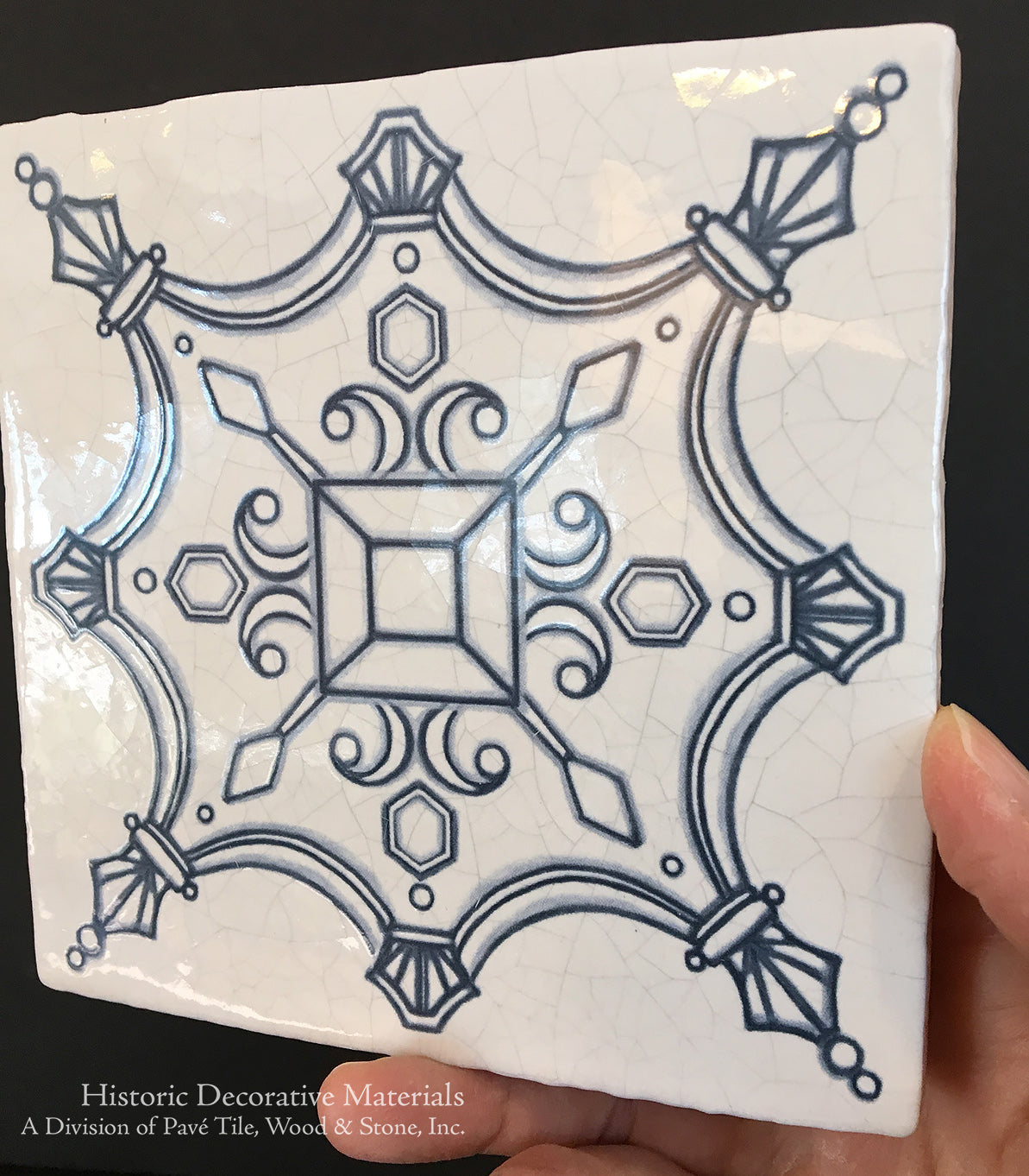 House of Medici on Vintage Warm White Field Tile