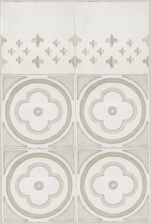 French Encaustic Decorative Wall Tile for Kitchens, Baths and Fireplace Surround Tiles