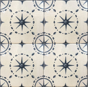 On the Road to Florence 16th Century Italian Decorative Tile:  Stelle di Galileo